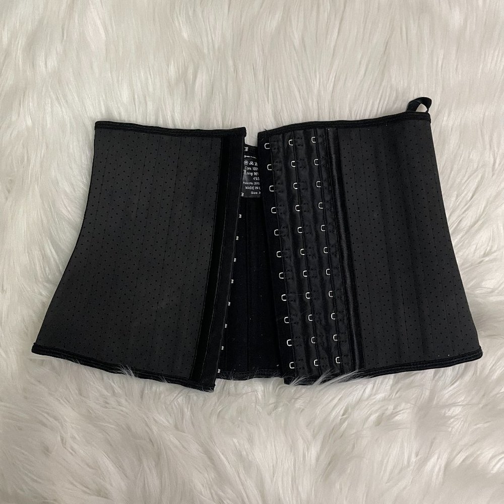 Breathable Wait Trainer Black faja XS 25 Flexic Steel Bones